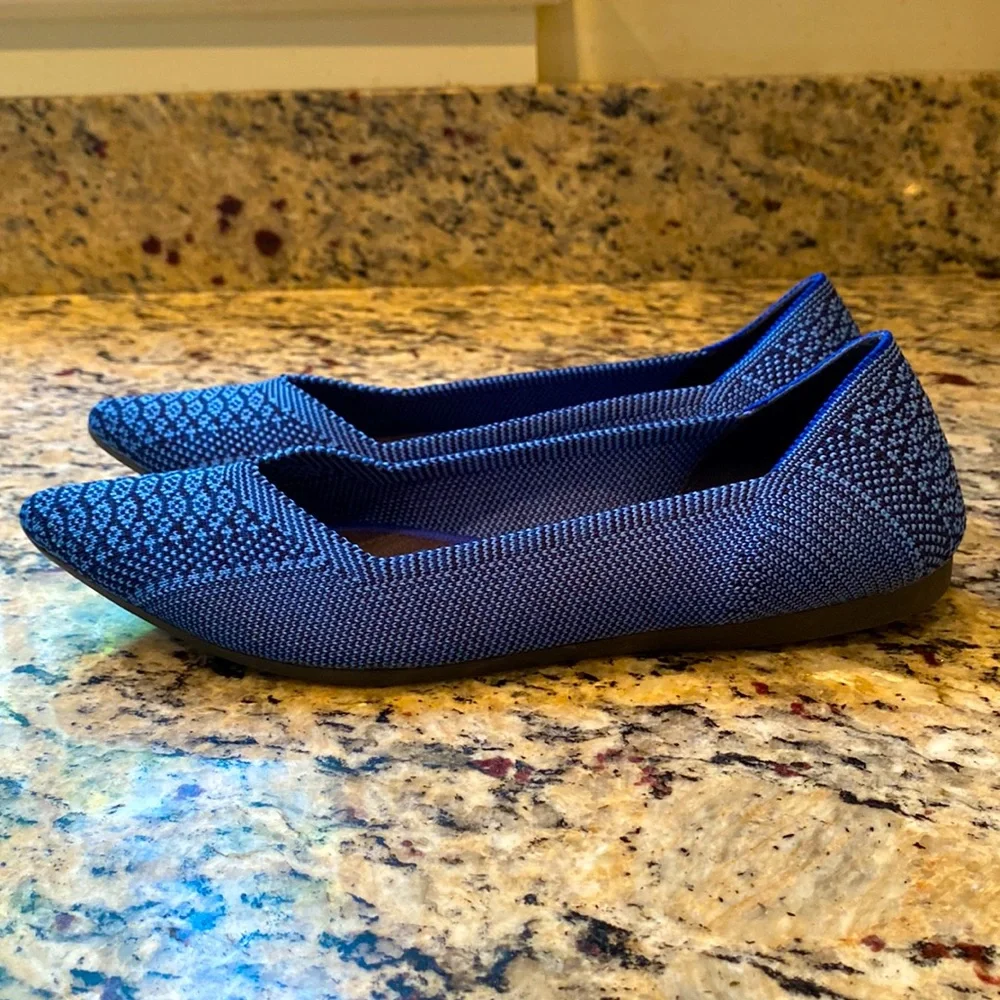 Rothy’s The Point Blue Python - Picture 4 of 6